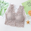 Breathable Female Vest Sexy Lace Bra Beauty Back Women Wire Free Push up Bralette Underwear Seamless Wireless Gather Brassiere