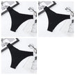 3Pcs/Set Seamless Panties Ice Silk Women Underwear Low Rise V-Waist Briefs Cotton Crotch Quick-Drying Sports Underwear