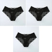 3-Pack Women's Seamless Lace Briefs – Breathable Mid-Waist Comfort