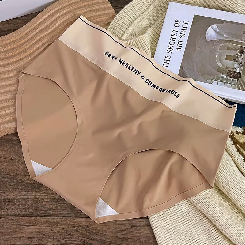 1PC Ice Silk Panties Women Sexy Underpant Low Waist Underwear Low Rise Panties Seamless Panties Underwear Comfy Lingerie