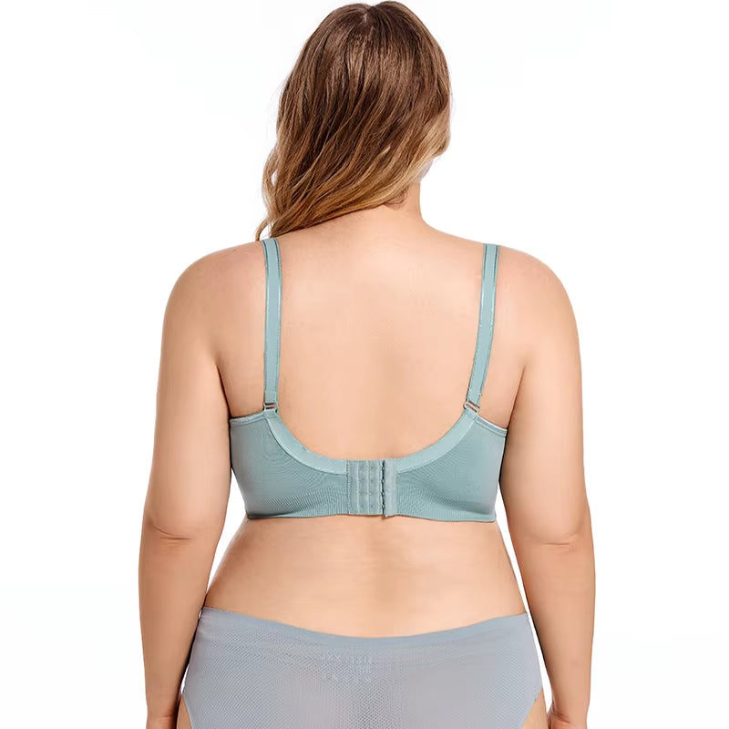 Plus Size Wireless Maternity Bra Front Open Gather Together Prevent Sagging Seamless 3D Breathable Comfortable Breastfeeding Bra