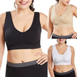 Large Women'S Single-Layer No Pad Sports Bra Yoga Running Fitness Top Breathable Seamless Workout Bralette