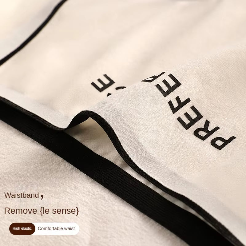3PCS Pure Cotton Seamless Panties for Women Letter Comfort Sports High Waist Female Lingerie Underpants COTTON PANTI WOMAN Soft