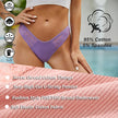 4-Pack Cotton Lace Thongs – Breathable V-Waist Comfort for Everyday Wear