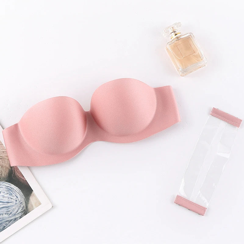 Front Closure Sexy Push up Bra Women Invisible Bras Underwear Lingerie for Female Brassiere Strapless Seamless Bralette