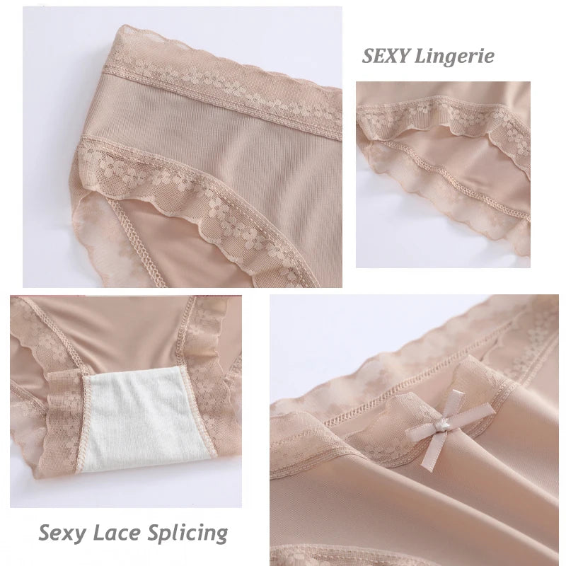 3-Pack Ice Silk Seamless Panties – Ultra-Light Breathable Comfort