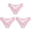 3Pcs Women Panties Girls Sexy Lace Underpant plus Size Pretty Underwear Female Seamless Low Waist Breathable Briefs Female Panty