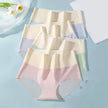 4Pcs/Set High Waist Slimming Underwear Women Seamless Panties Ice Silk Ladies Panty Traceless Briefs Body Shaper Female Lingerie