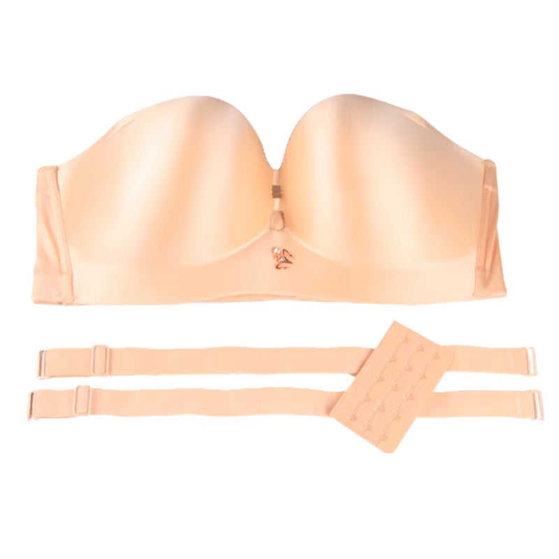 Plus Size Sexy Seamless Bra for Women Lingerie Push up Brassiere C D E F Cup Wedding Dress Wireless Bralette Insivible Underwear