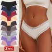 3-Pack Cotton Lace Brazilian Panties – Soft Low-Rise Everyday Comfort