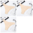 3Pcs/Set Seamless Panties Ice Silk Women Underwear Low Rise V-Waist Briefs Cotton Crotch Quick-Drying Sports Underwear