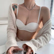Seamless Push-Up Bras for Women 1/2 Cup Padded Solid Color Bra Non-Wire Brassiere Comfort Fixed Cup Underwear Sexy Lingerie S-XL