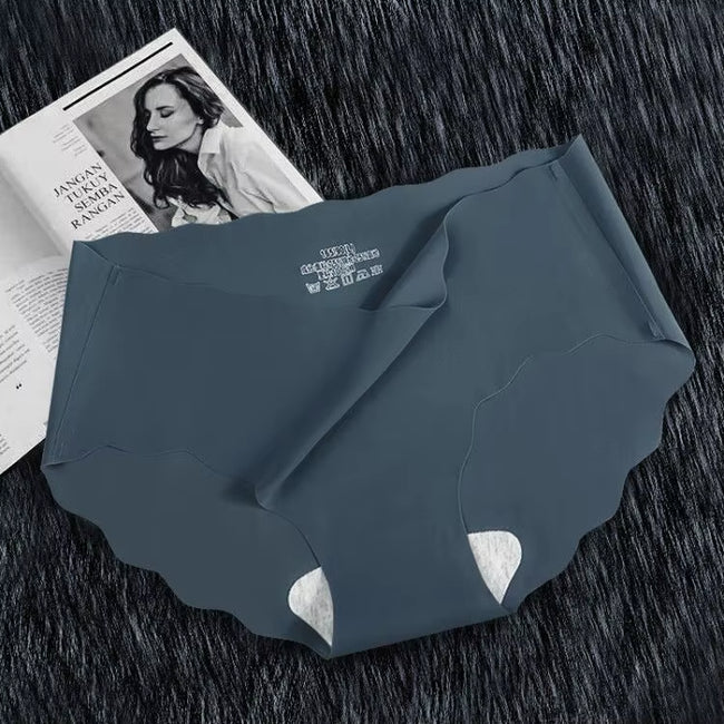 1Pc Ice Silk Panties for Women Low Waist Briefs Panties Seamless Underwear Breathable Stretchy Intimates Sexy Lingerie M-XL