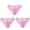 3Pcs Women Panties Girls Sexy Lace Underpant plus Size Pretty Underwear Female Seamless Low Waist Breathable Briefs Female Panty