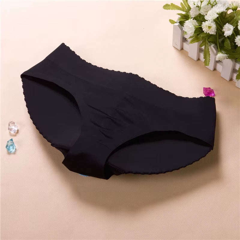 S-XL Lady Low Waist Sexy Padding Panties Bum Padded Butt Lifter Enhancer Hip Push up Panties Underwear Seamless Panties Buttocks