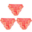3Pcs Women Panties Girls Sexy Lace Underpant plus Size Pretty Underwear Female Seamless Low Waist Breathable Briefs Female Panty