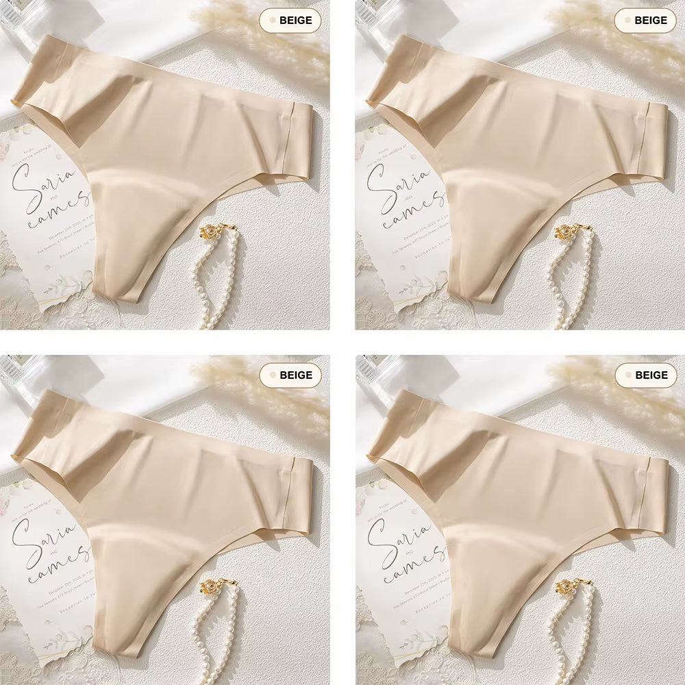 4Pcs Camel Toe Proof Thong Seamless Panties Invisible Camel Toe Concealer Cover Cameltoe Prevention Underwear for Leggings Gym