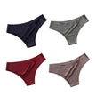 4Pcs/Set Seamless Panties Women Sexy Underwear Ice Silk Underpants Low Waist G-String Female Soft Solid Ultra-Thin Briefs