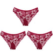 3Pcs Women Panties Girls Sexy Lace Underpant plus Size Pretty Underwear Female Seamless Low Waist Breathable Briefs Female Panty