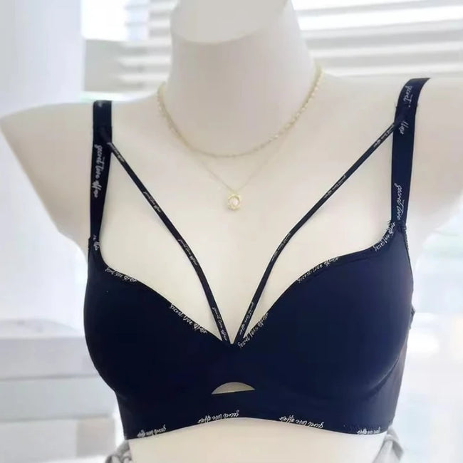 Leopard Lace Bras for Women Push up Lift Small Bust Full Coverage Wireless Sexy Bralette anti Sagging Lingerie