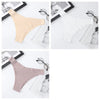3Pcs/Set Seamless Panties Ice Silk Women Underwear Low Rise V-Waist Briefs Cotton Crotch Quick-Drying Sports Underwear