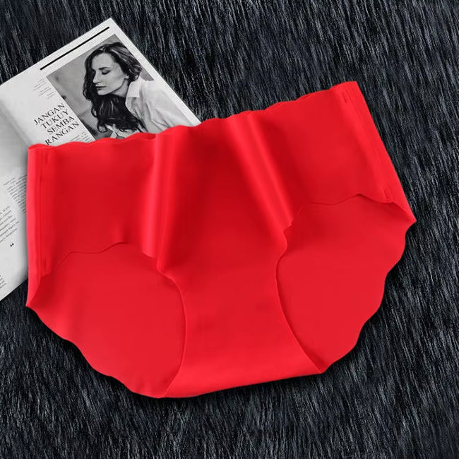 1Pc Ice Silk Panties for Women Low Waist Briefs Panties Seamless Underwear Breathable Stretchy Intimates Sexy Lingerie M-XL