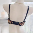 Leopard Lace Bras for Women Push up Lift Small Bust Full Coverage Wireless Sexy Bralette anti Sagging Lingerie