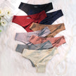 4Pcs/Set Seamless Panties Women Sexy Underwear Ice Silk Underpants Low Waist G-String Female Soft Solid Ultra-Thin Briefs