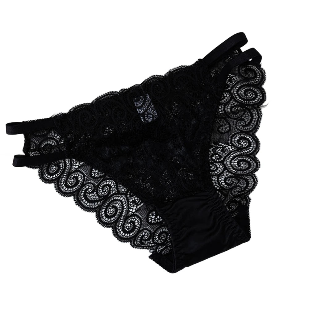1PC Women’s Lace Cotton Brief – Soft, Breathable Everyday Comfort