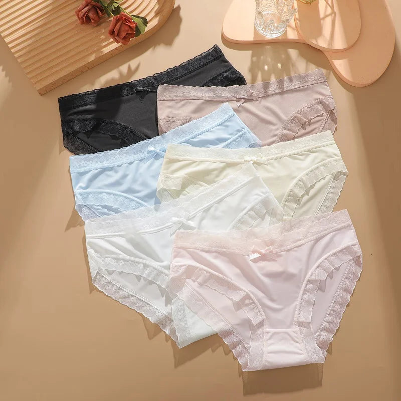3-Pack Ice Silk Seamless Panties – Ultra-Light Breathable Comfort
