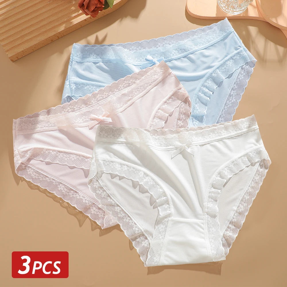 3-Pack Ice Silk Seamless Panties – Ultra-Light Breathable Comfort