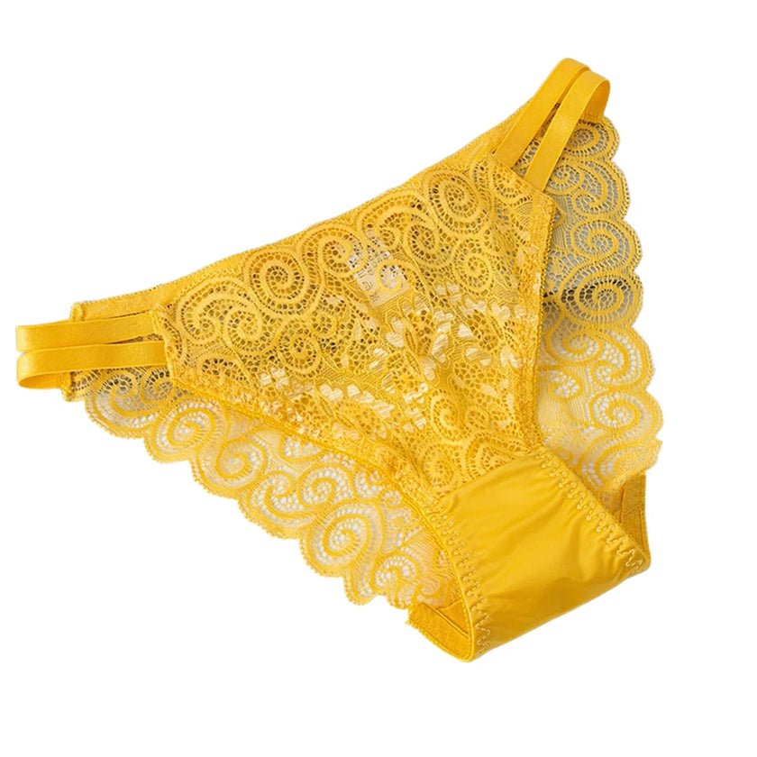 1PC Women’s Lace Cotton Brief – Soft, Breathable Everyday Comfort