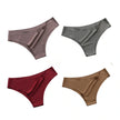 4Pcs/Set Seamless Panties Women Sexy Underwear Ice Silk Underpants Low Waist G-String Female Soft Solid Ultra-Thin Briefs
