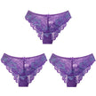 3Pcs Women Panties Girls Sexy Lace Underpant plus Size Pretty Underwear Female Seamless Low Waist Breathable Briefs Female Panty