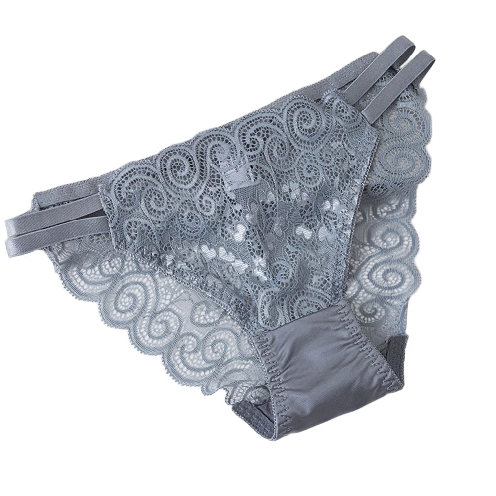 1PC Women’s Lace Cotton Brief – Soft, Breathable Everyday Comfort