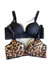 Leopard Lace Bras for Women Push up Lift Small Bust Full Coverage Wireless Sexy Bralette anti Sagging Lingerie