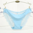 Women's Seamless Lace Briefs – Breathable Cotton Comfort (1 Pair)