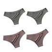 4Pcs/Set Seamless Panties Women Sexy Underwear Ice Silk Underpants Low Waist G-String Female Soft Solid Ultra-Thin Briefs
