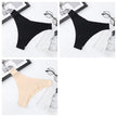 3Pcs/Set Seamless Panties Ice Silk Women Underwear Low Rise V-Waist Briefs Cotton Crotch Quick-Drying Sports Underwear