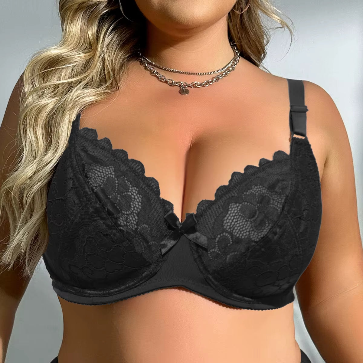 Sexy Unlined Bras for Women Thin Lace Underwear Soft Bh Big Cup plus Size Women'S Bra Full Cup Women Brassiere Girl Top