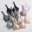 Plus Size Wireless Maternity Bra Front Open Gather Together Prevent Sagging Seamless 3D Breathable Comfortable Breastfeeding Bra