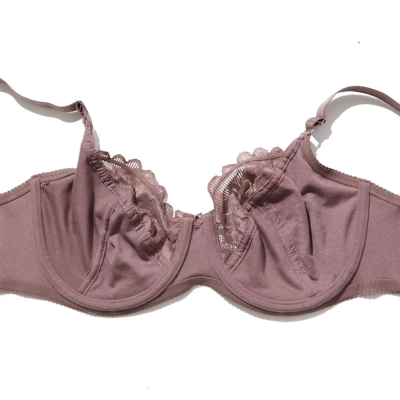 Sexy Unlined Bras for Women Thin Lace Underwear Soft Bh Big Cup plus Size Women'S Bra Full Cup Women Brassiere Girl Top