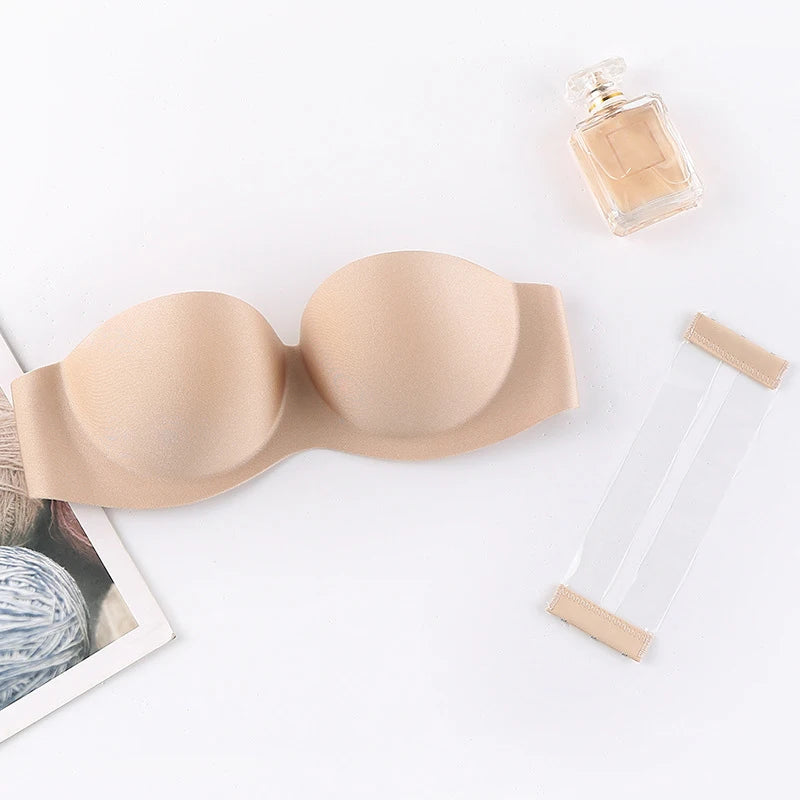 Front Closure Sexy Push up Bra Women Invisible Bras Underwear Lingerie for Female Brassiere Strapless Seamless Bralette