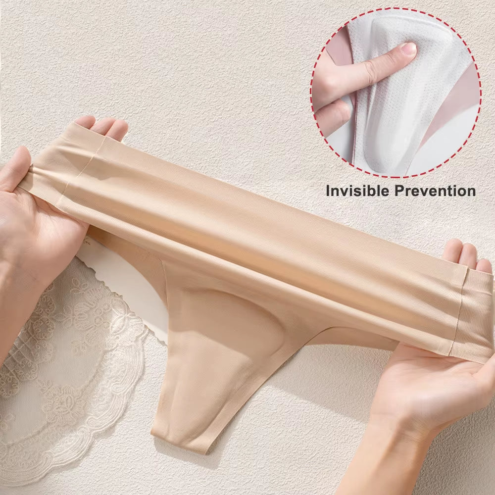 4Pcs Camel Toe Proof Thong Seamless Panties Invisible Camel Toe Concealer Cover Cameltoe Prevention Underwear for Leggings Gym