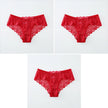 3-Pack Women's Seamless Lace Briefs – Breathable Mid-Waist Comfort