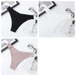 3Pcs/Set Seamless Panties Ice Silk Women Underwear Low Rise V-Waist Briefs Cotton Crotch Quick-Drying Sports Underwear