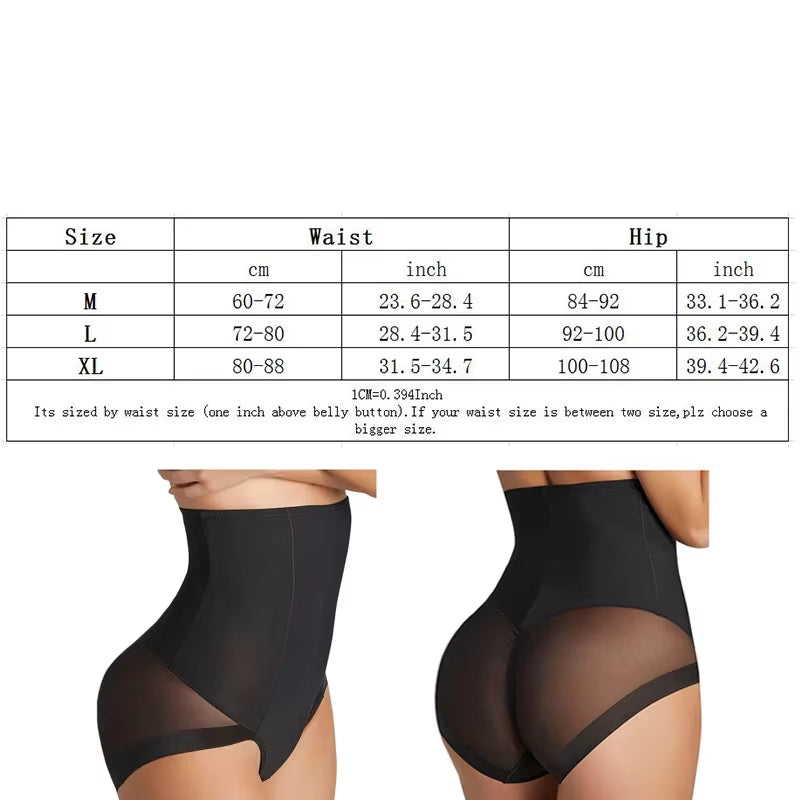 Smooth Seamless Hi-Waist Body Shaper Tummy Control Panties Slim Waist Soft Butt Lifter Shapewear Shorts Briefs Super Power Short