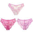 3Pcs Women Panties Girls Sexy Lace Underpant plus Size Pretty Underwear Female Seamless Low Waist Breathable Briefs Female Panty