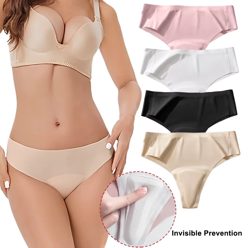 4Pcs Camel Toe Proof Thong Seamless Panties Invisible Camel Toe Concealer Cover Cameltoe Prevention Underwear for Leggings Gym
