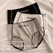 3PCS Pure Cotton Seamless Panties for Women Letter Comfort Sports High Waist Female Lingerie Underpants COTTON PANTI WOMAN Soft